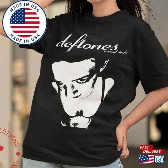 Kaity K Other - Bootleg Inspired Tee Deftones Around The Fur T-Shirt Album Shirt